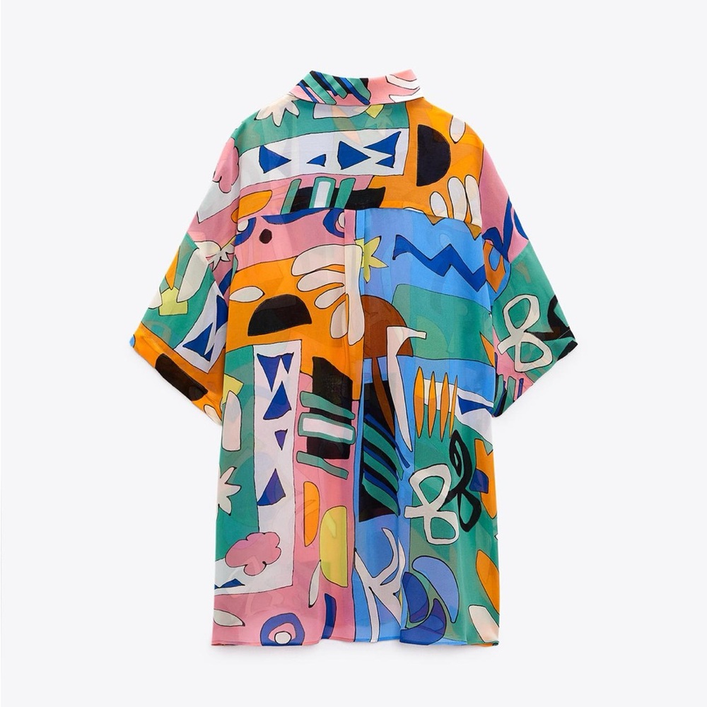 Zara Abstract Print Shirt